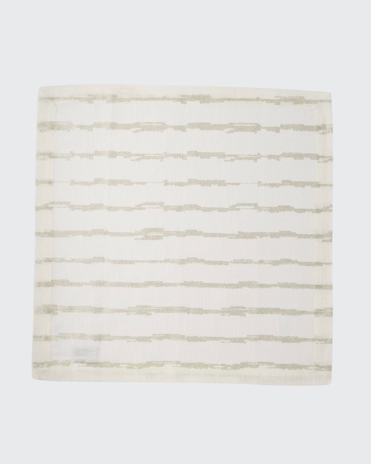 Silver Table Linens Napkins, Set of 4 I686