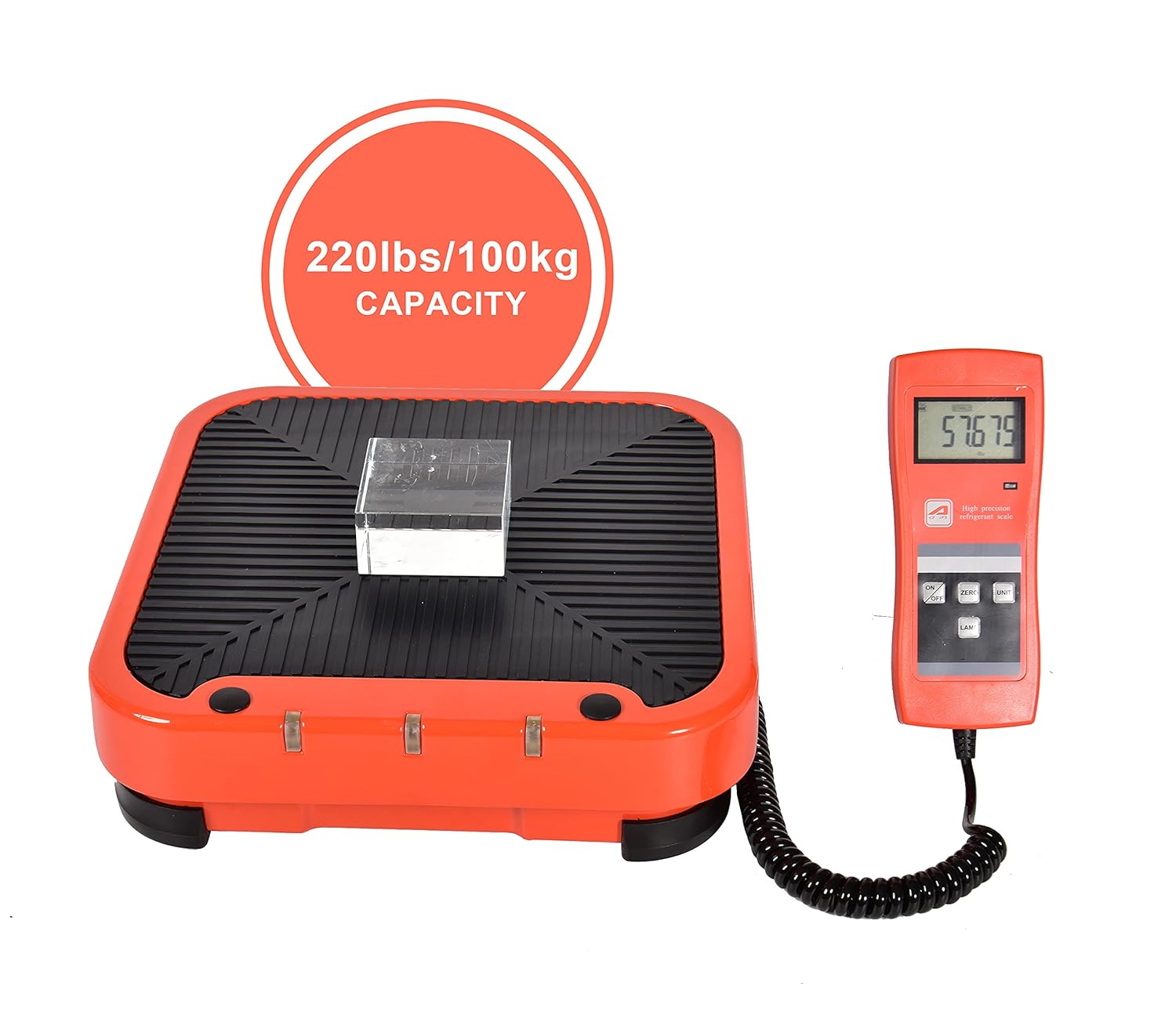 220 Lbs Refrigerant Charging Weight Scale with LCD Display J161