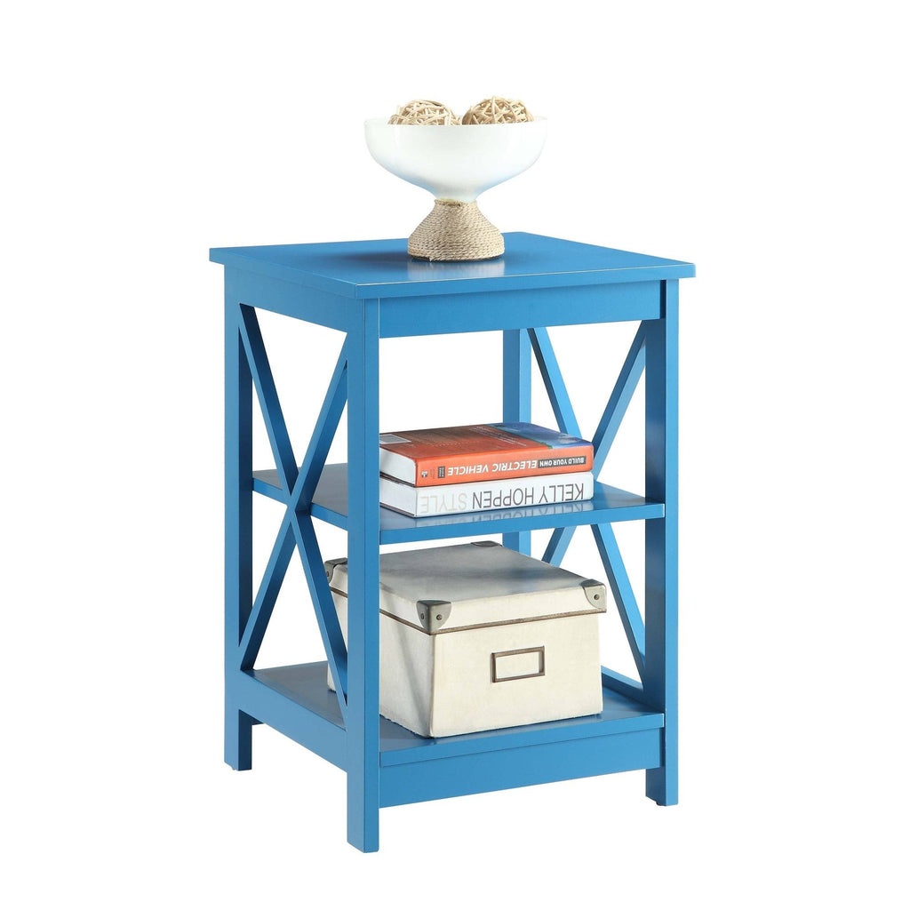 Cobalt Blue X-Base End Table R5436
