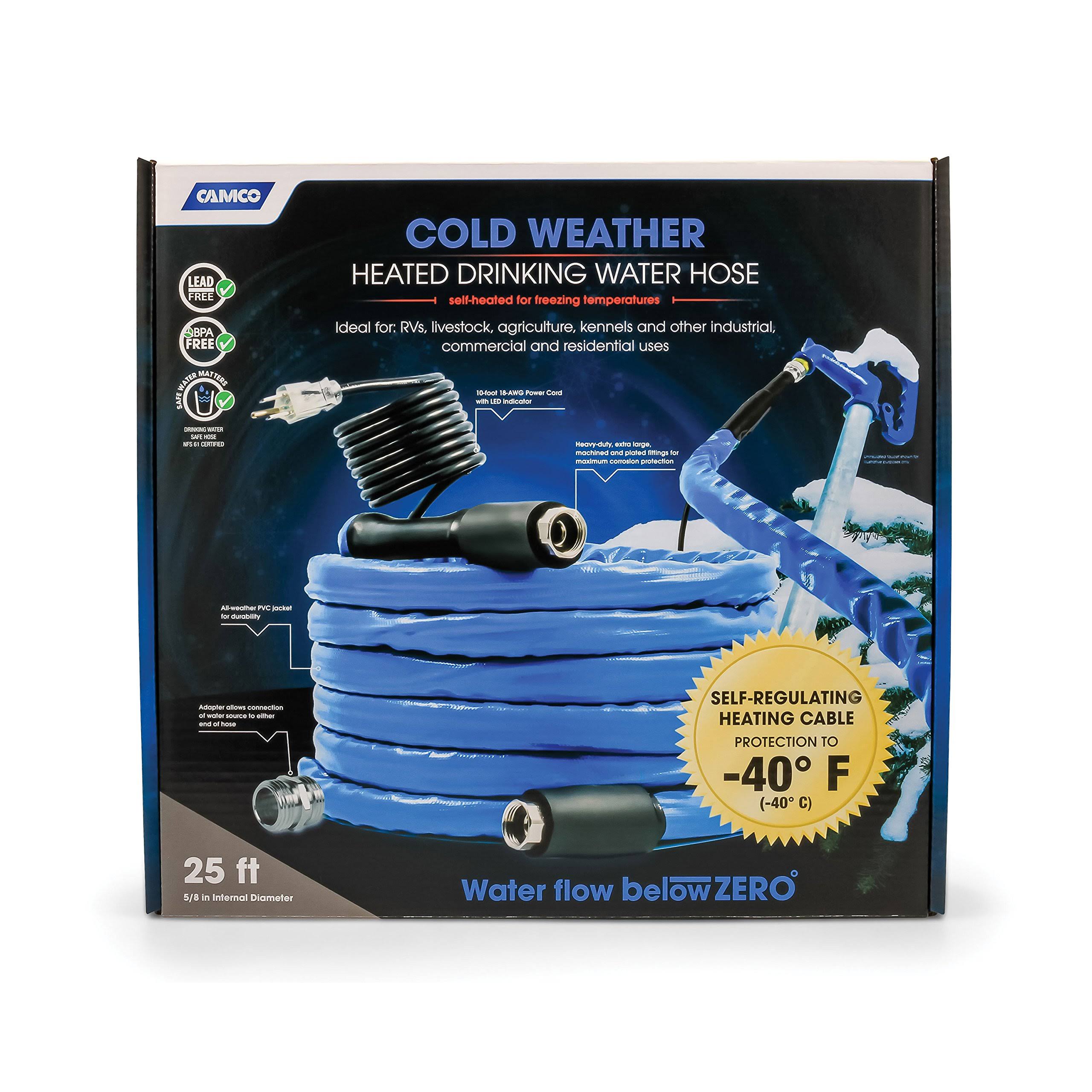25 ft Heated Drinking Water Hose S125