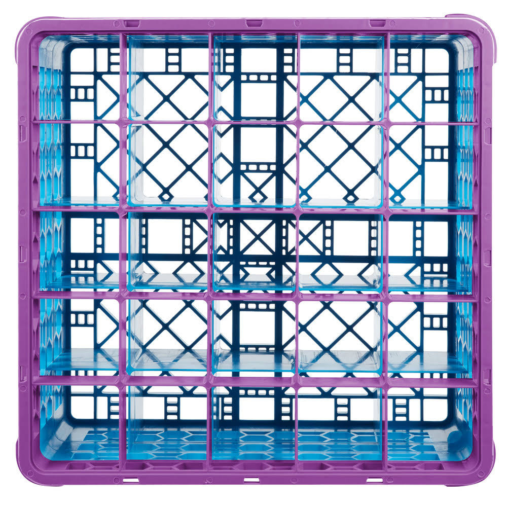 25 Compartment Lavender Glass Rack with 4 Extenders L14637