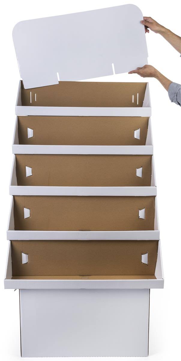 5-Tiered Cardboard Merchandising Rack L272811