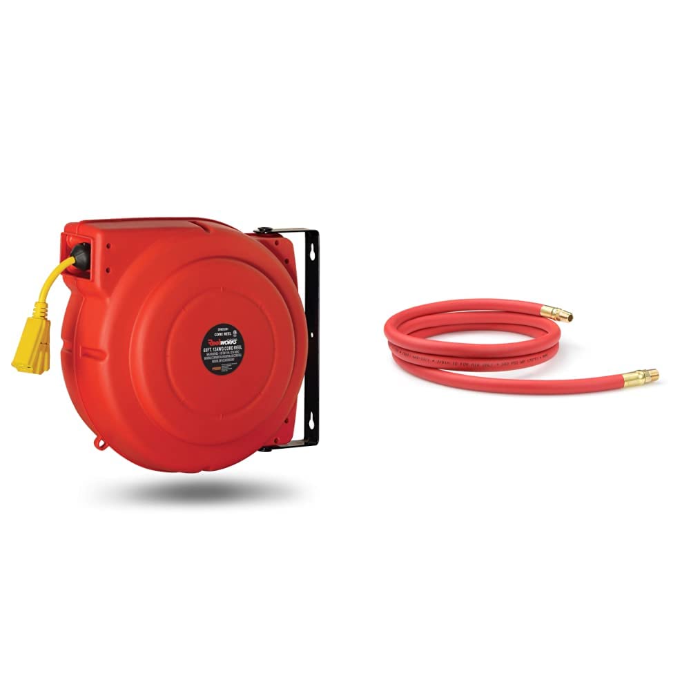 Extension Cord Reel Retractable 12AWG x 65' Heavy Duty Cable G52350
