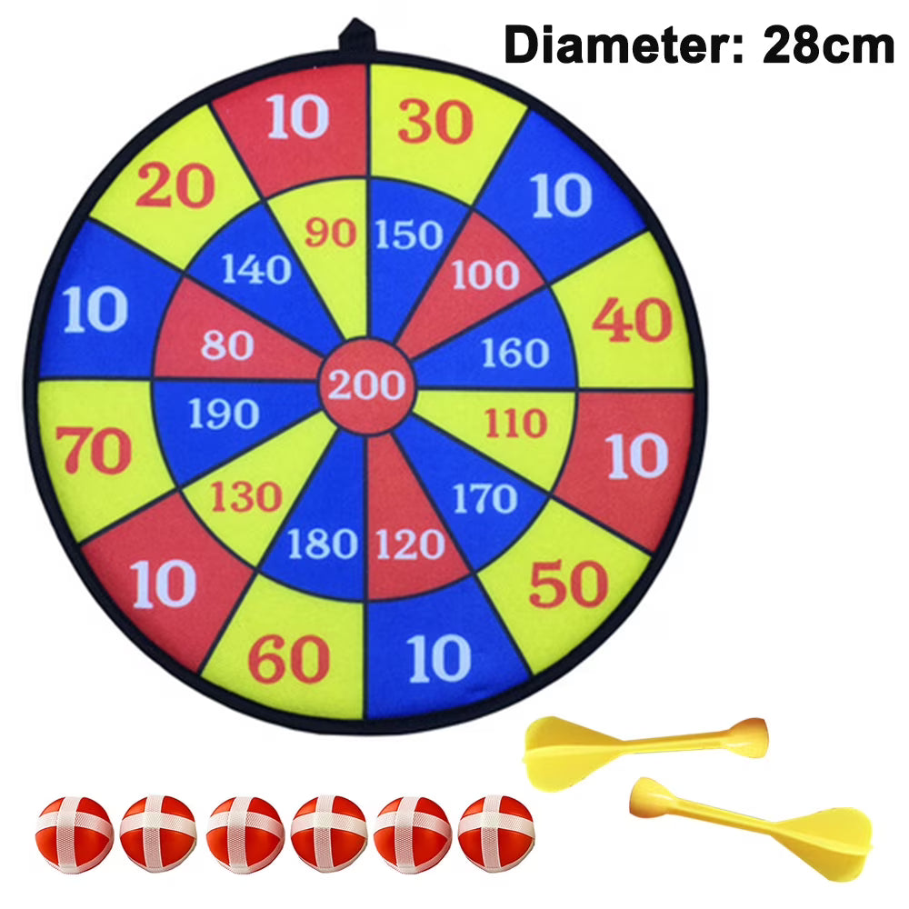 Large Fabric Dartboard with 6 Sticky Balls and a Hook Y33693