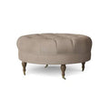 Black Walnut Brass Cocktail Ottoman H5198