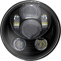 5.75 inch LED Headlight with Halo DRL Black Pack of 2 C59320