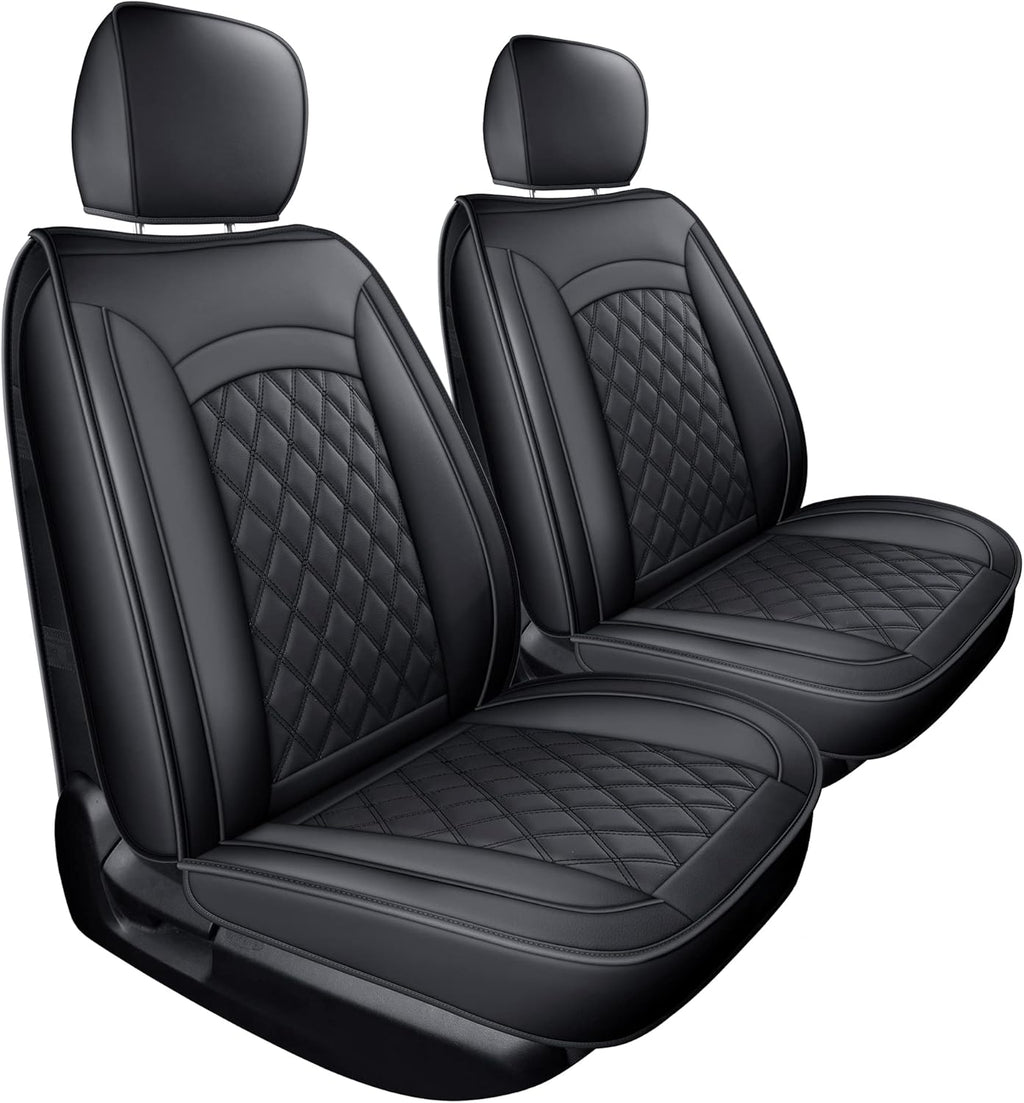 Rear Tundra Seat Covers with Faux Leather (Black Rear) H487613