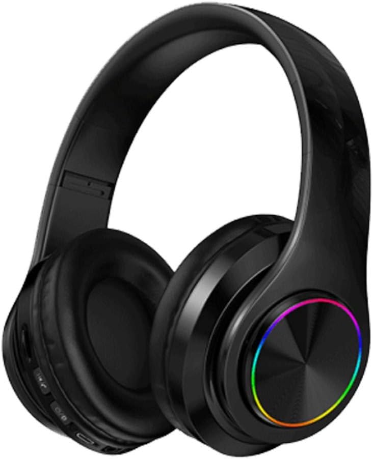 Red Black Wireless Bluetooth Over Ear Headphones with Built-in Mic, Pack of 2 G8866