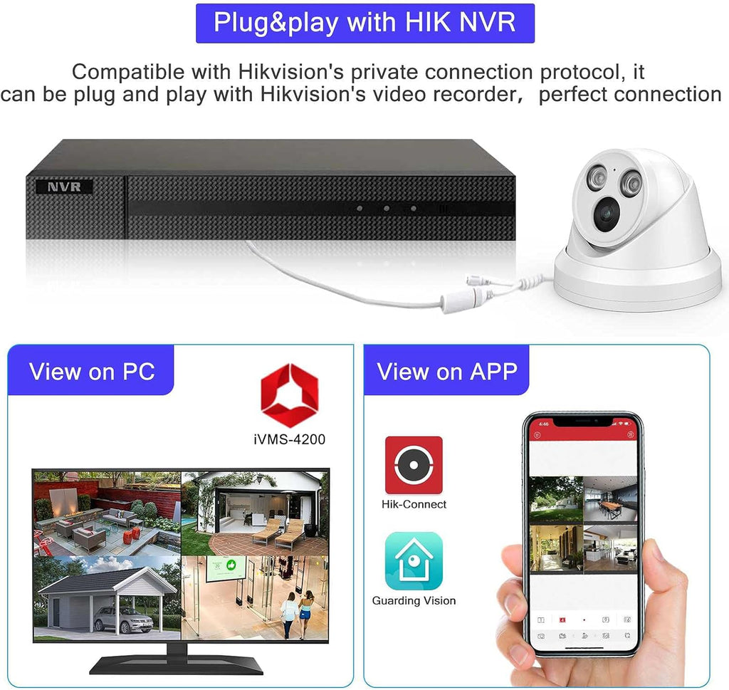 5MP Outdoor PoE IP Turret Camera with 2.8mm Lens C31920