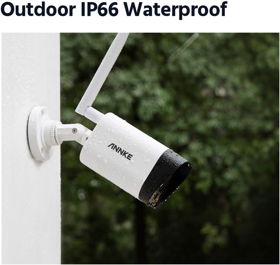 5MP NVR Wi-Fi Security Camera System with 10.1 LCD Monitor, 4CH, 4Pcs 1080p Outdoor IP Cameras, 1TB Hard Drive S7925