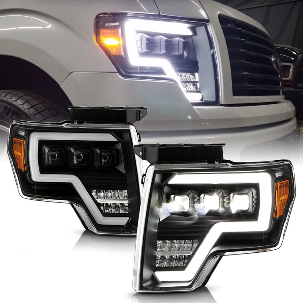 Pair of Full LED Projector Headlights for Ford F 150 Pickup R90583