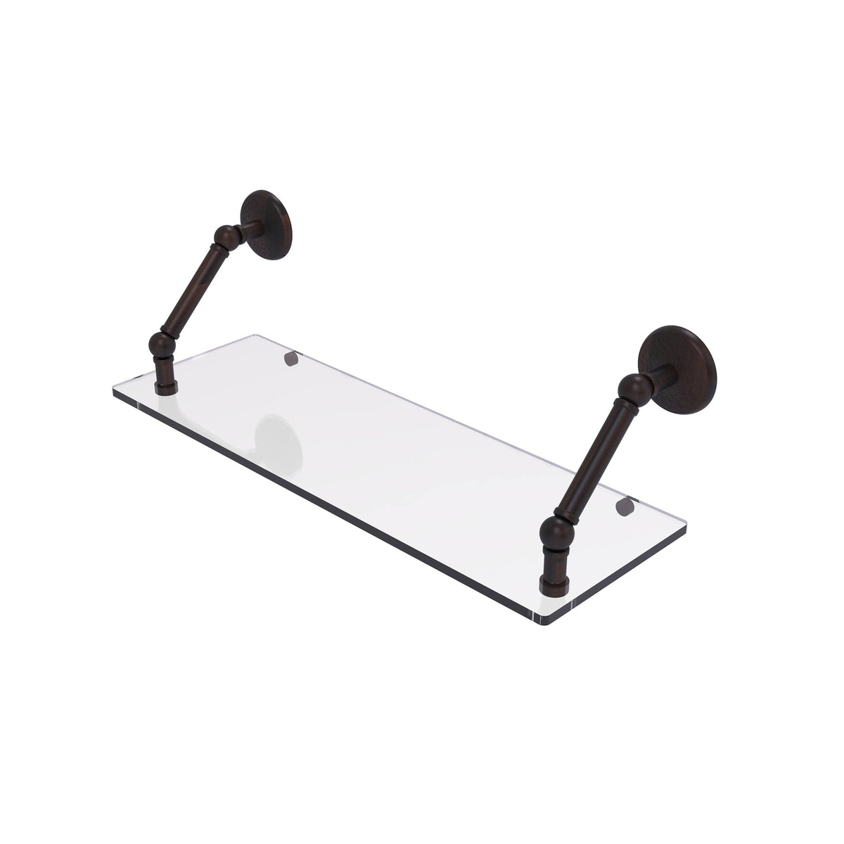Polished Chrome Floating Glass Shelf X819