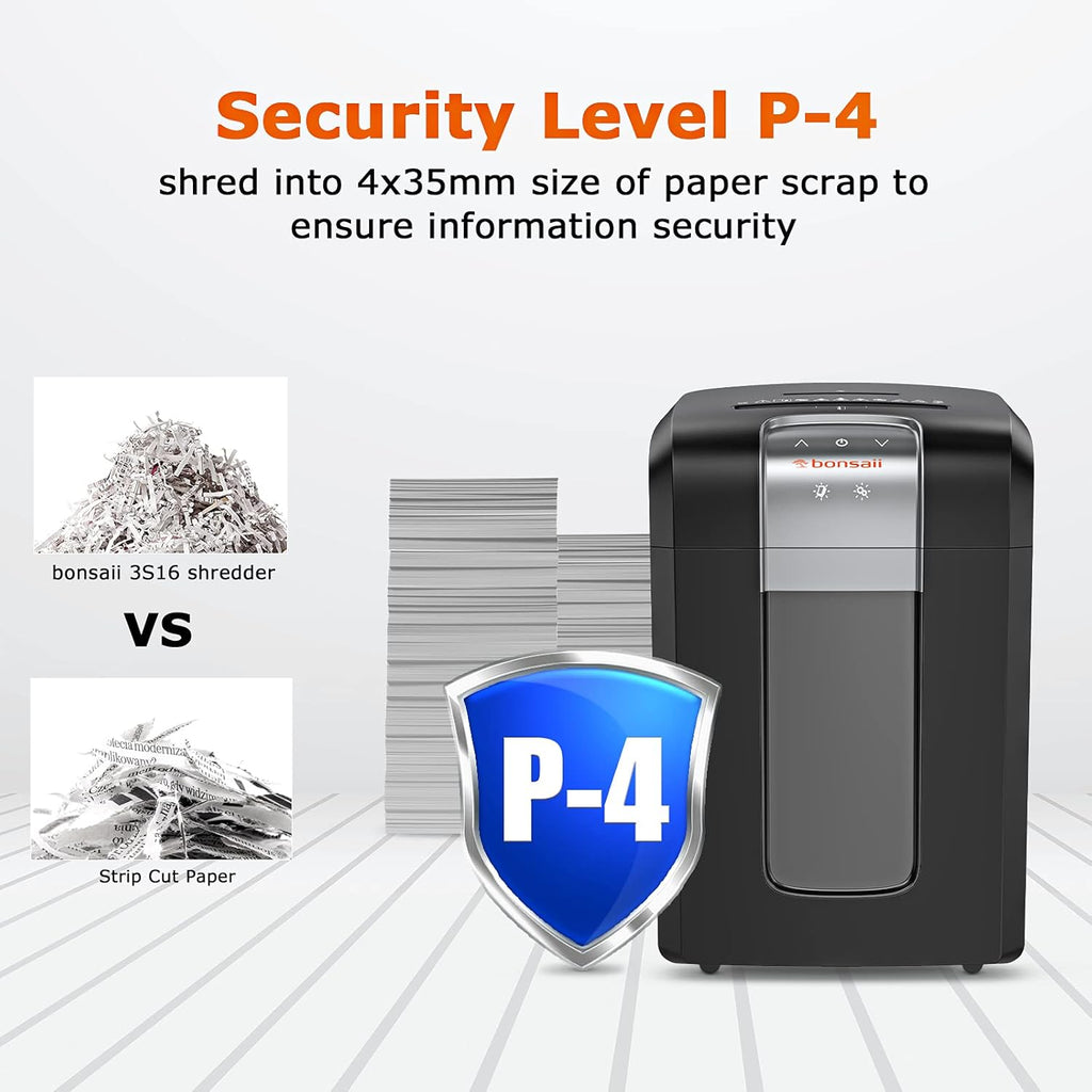 Black 18-Sheet Cross-Cut Paper Shredder with 7.9 Gallons Pullout Wastebasket H921