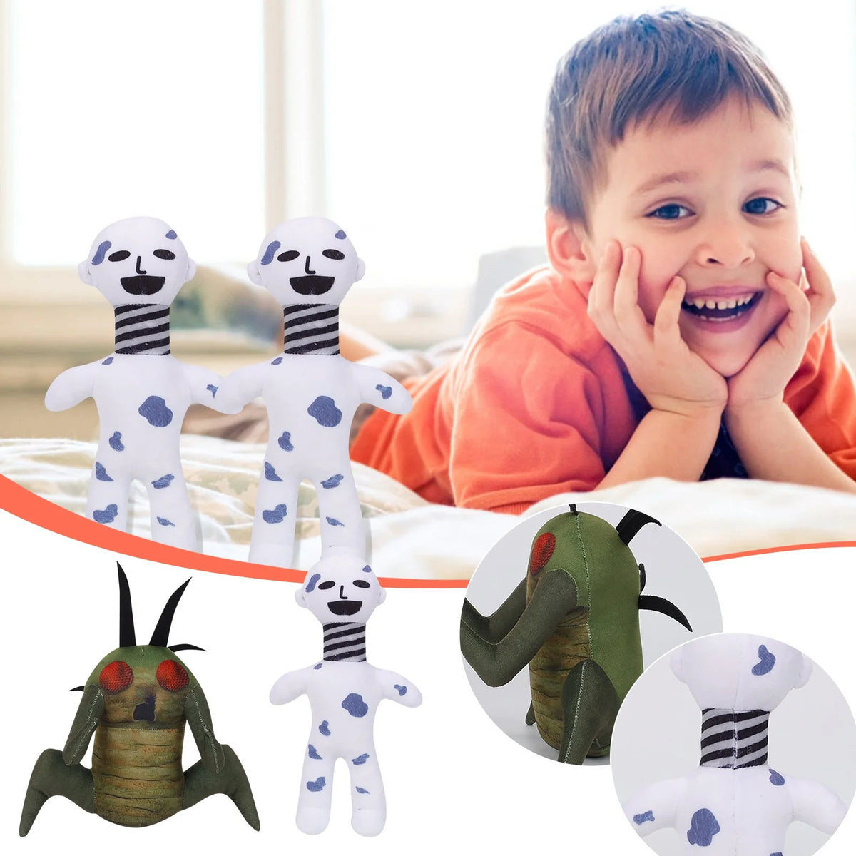 9.8" Coil-Head Plush Doll W9587