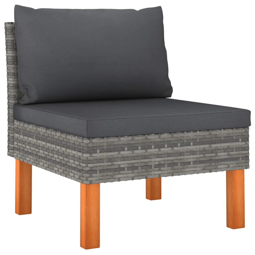 12 Piece Gray Poly Rattan Patio Conversation Set C2548