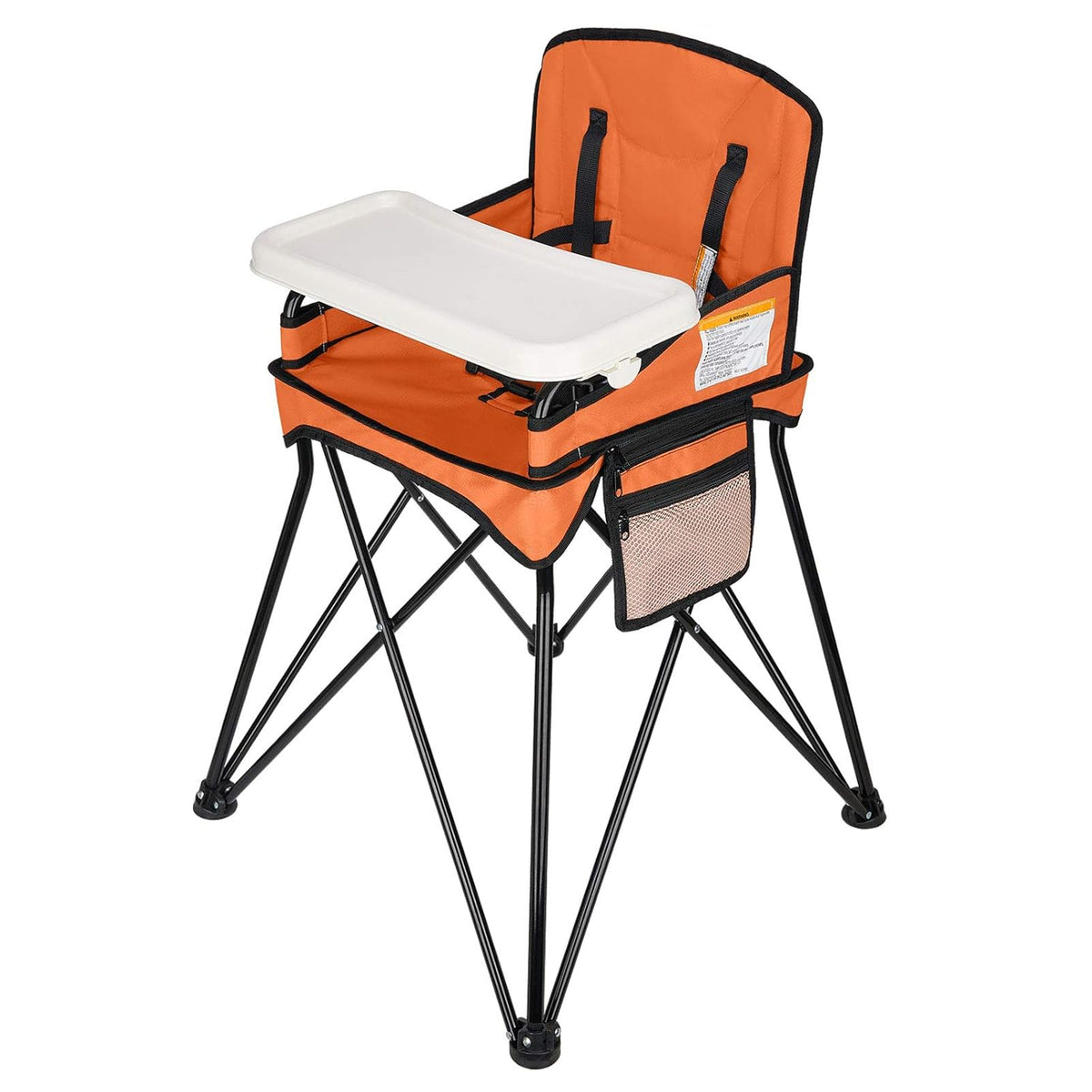 Grey Foldable Travel High Chair with Removable Tray and Carry Bag K9270