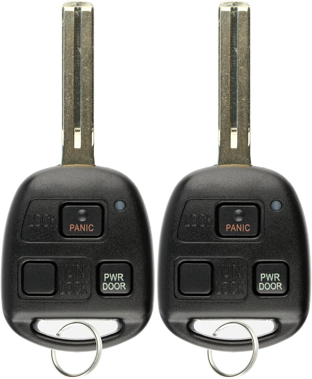 Keyless Entry Remote Fob Uncut Car Master Ignition Key Blade (Pack of 2) U373179
