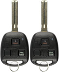 Keyless Entry Remote Fob Uncut Car Master Ignition Key Blade (Pack of 2) U373179