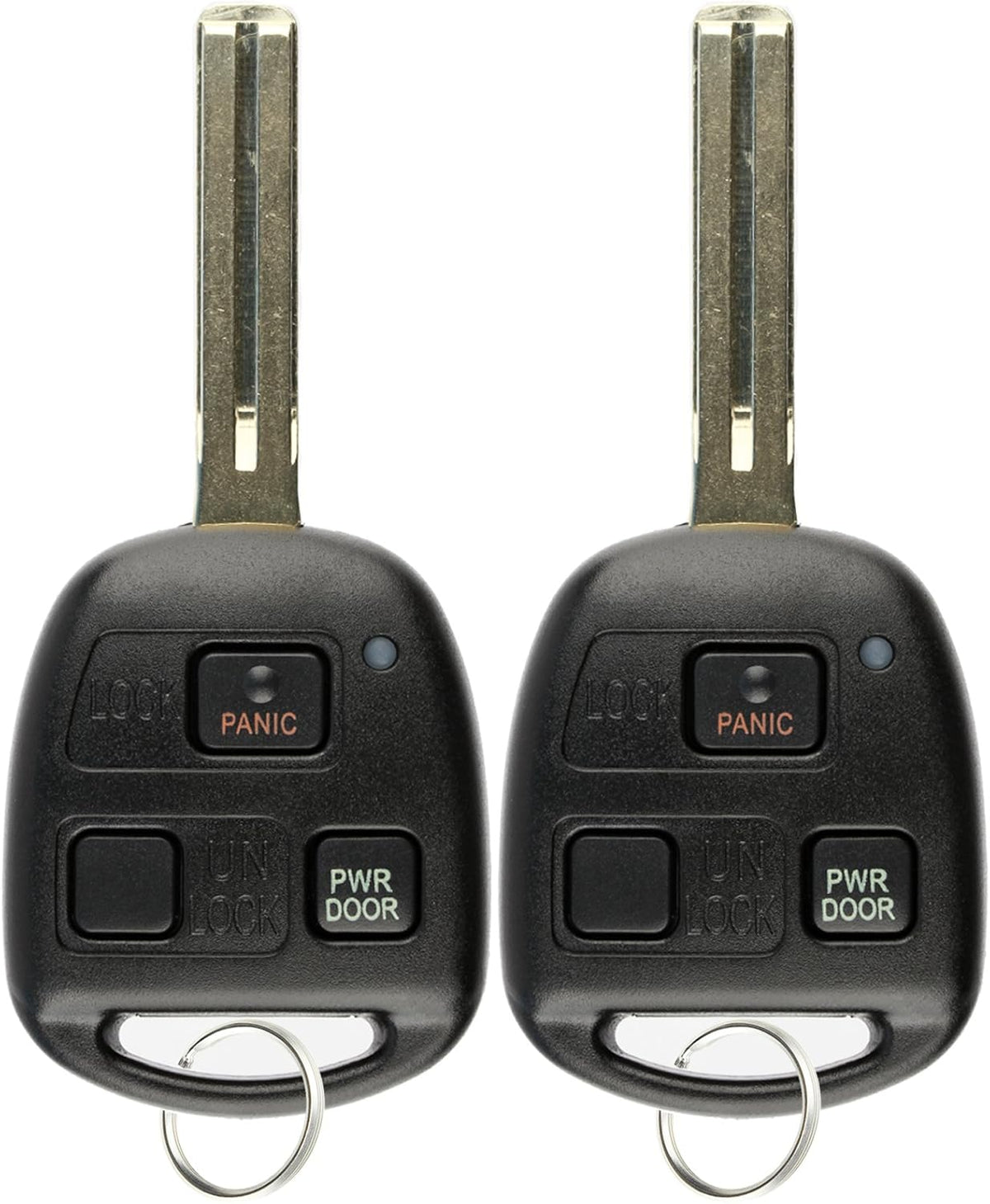 Keyless Entry Remote Fob Uncut Car Master Ignition Key Blade (Pack of 2) U373179