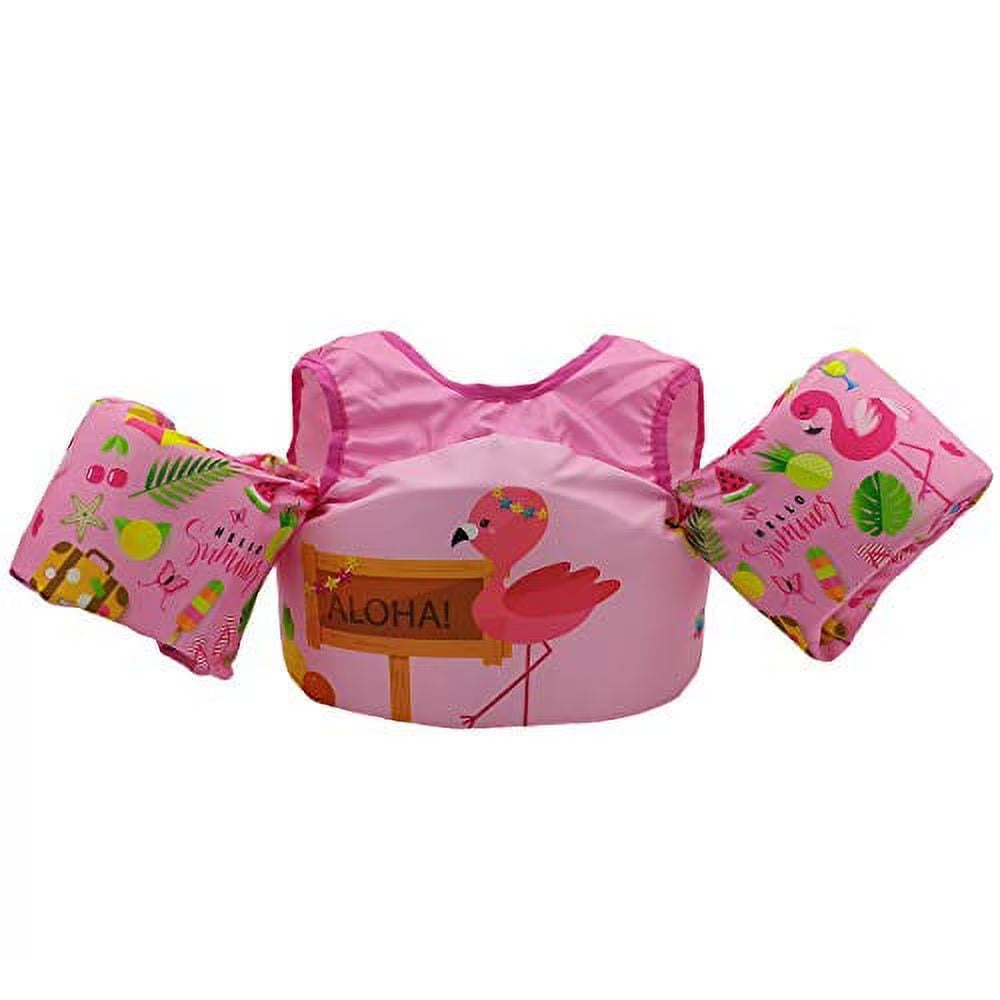 Pink Flamingo Kids Swim Floatation Vest Q72991