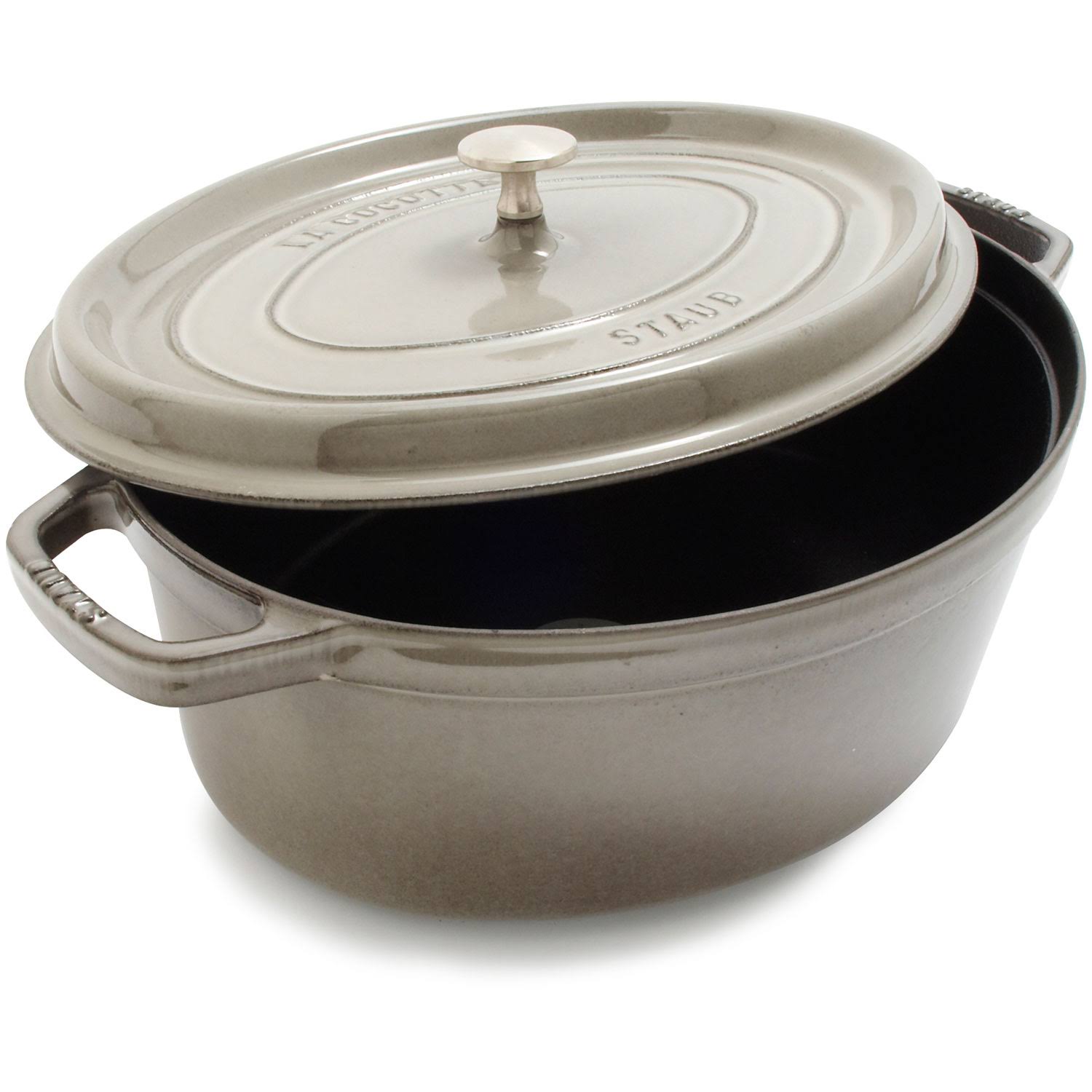 Cast Iron 1 qt. Oval Cocotte Graphite Grey R804