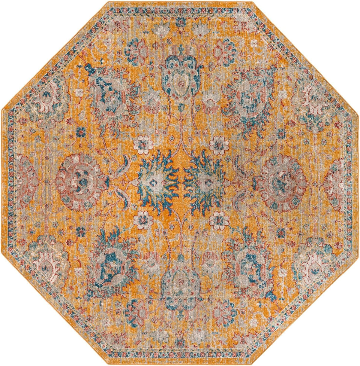 Yellow Octagon Rug A703987