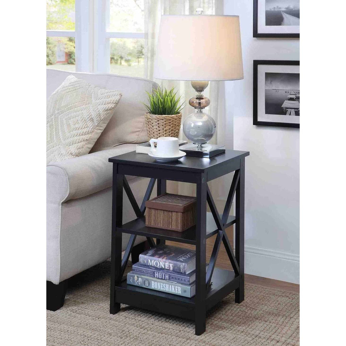 Cobalt Blue X-Base End Table R5436