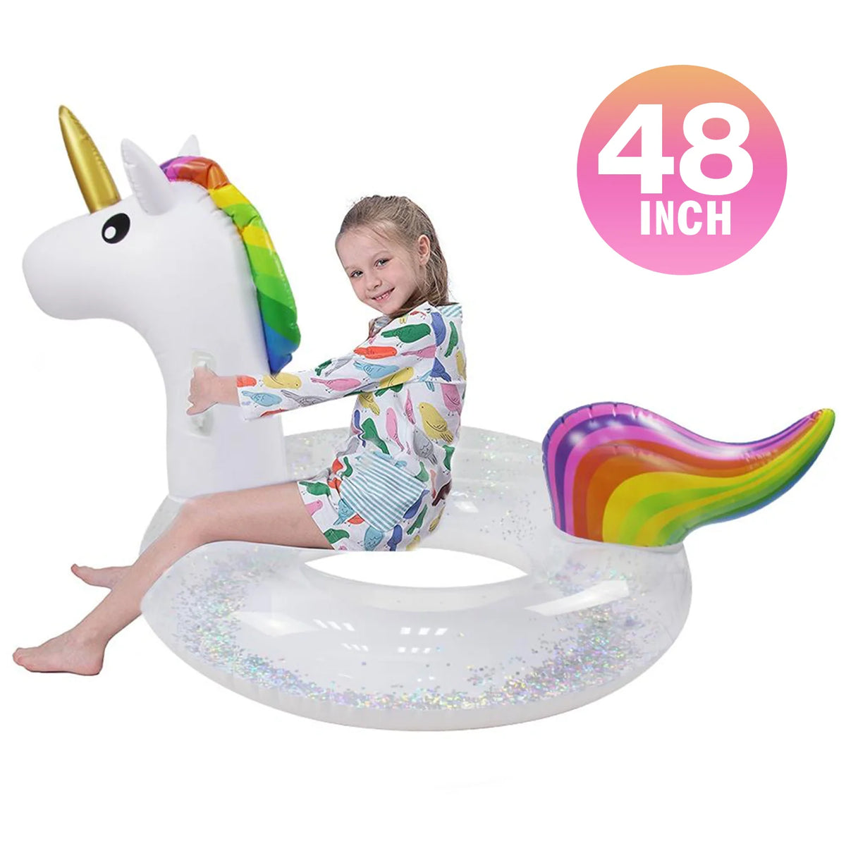 Inflatable Sea Horse Swimming Ring 48 inc F573025