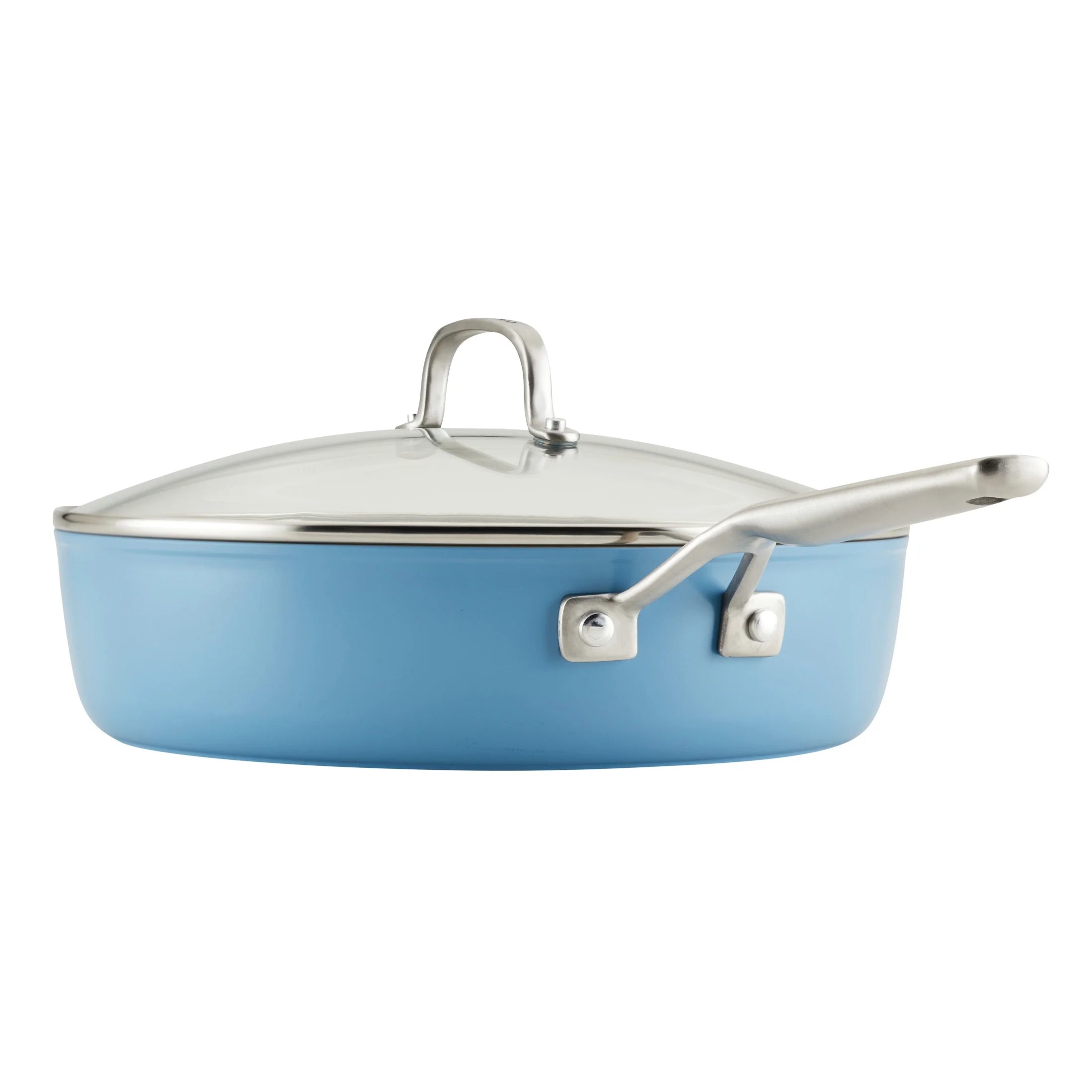 Blue Velvet Hard Anodized Nonstick Saute Pan with Lid Z13077