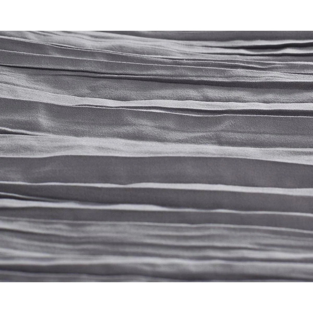 Dark Grey Crinkle 3PC Full/Queen Z6997