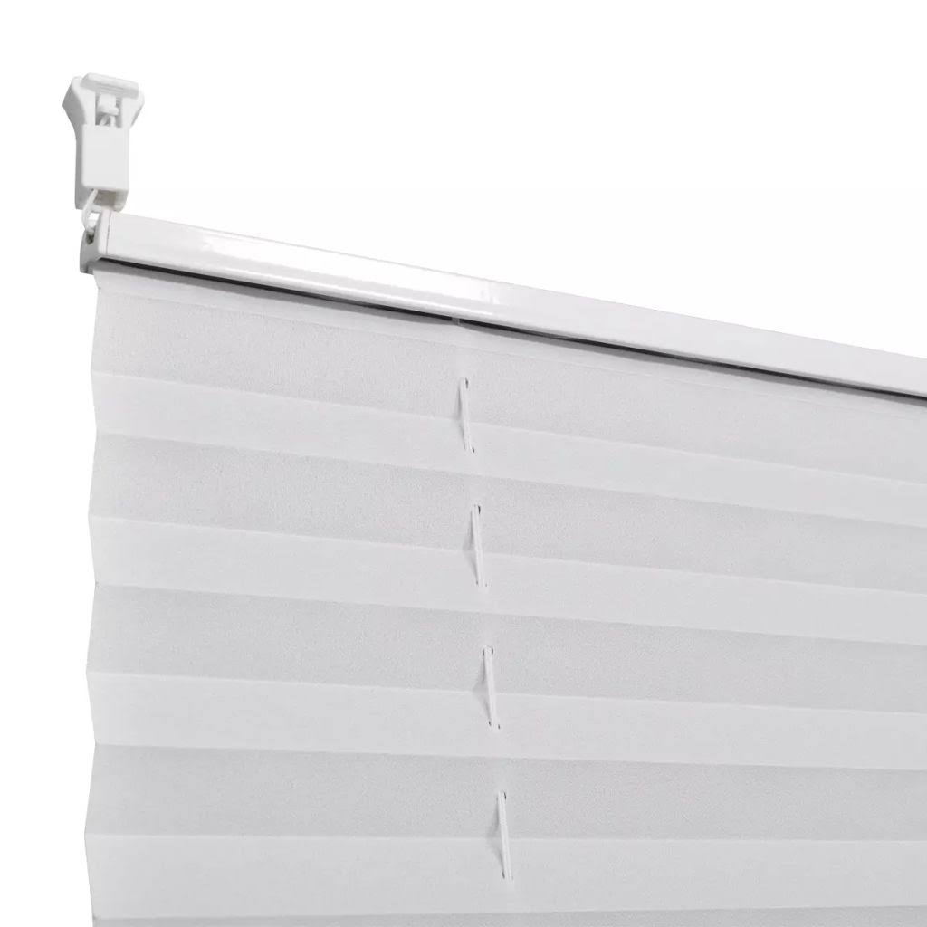 White Pleated Blind 110x100cm S231