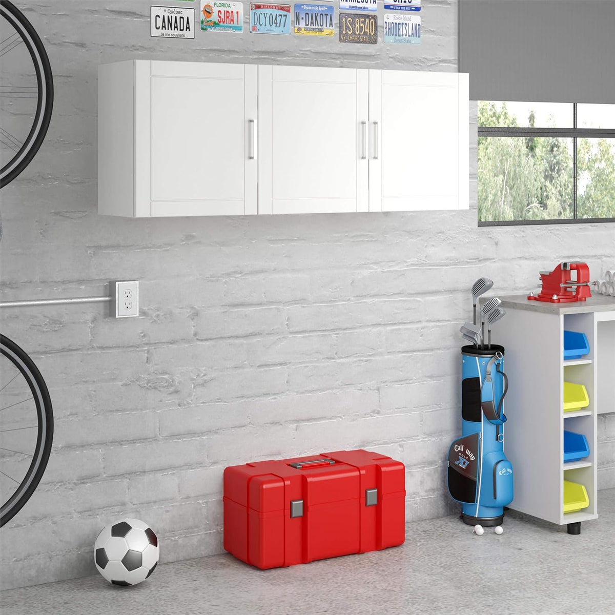 White 3 Drawer Storage Cabinet C481892