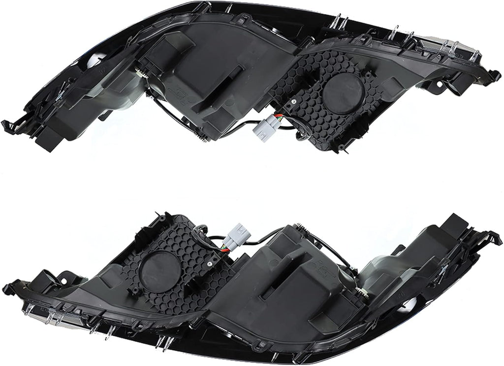 Black Housing Left & Right Front LED Projector Headlights for 2018 2019 Toyota Camry L LE SE G697