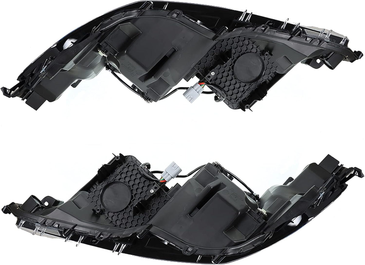 Black Housing Left & Right Front LED Projector Headlights for 2018 2019 Toyota Camry L LE SE G697