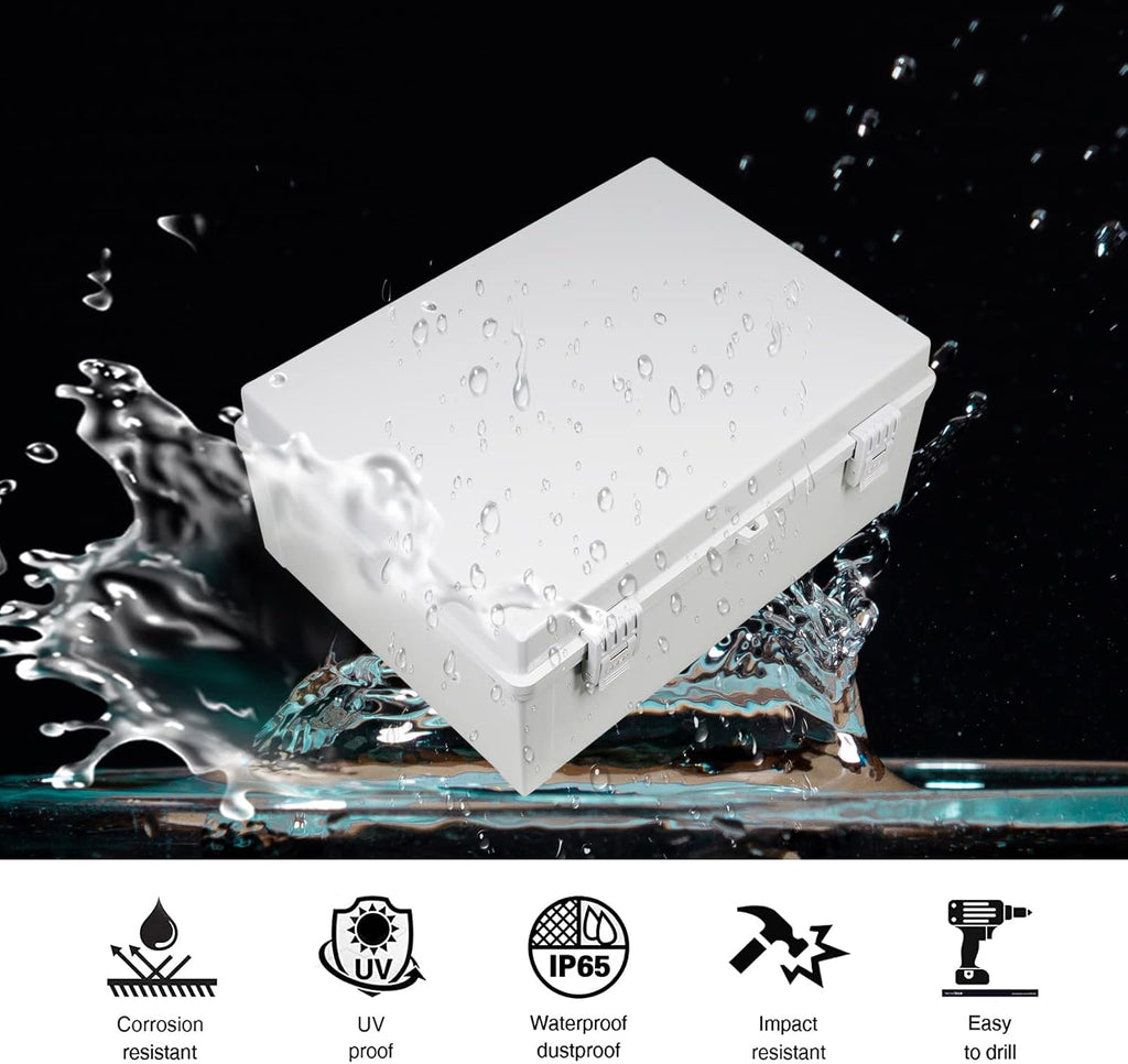ABS Plastic IP65 Junction Box with Lock (15.7"x11.8"x7") T32741