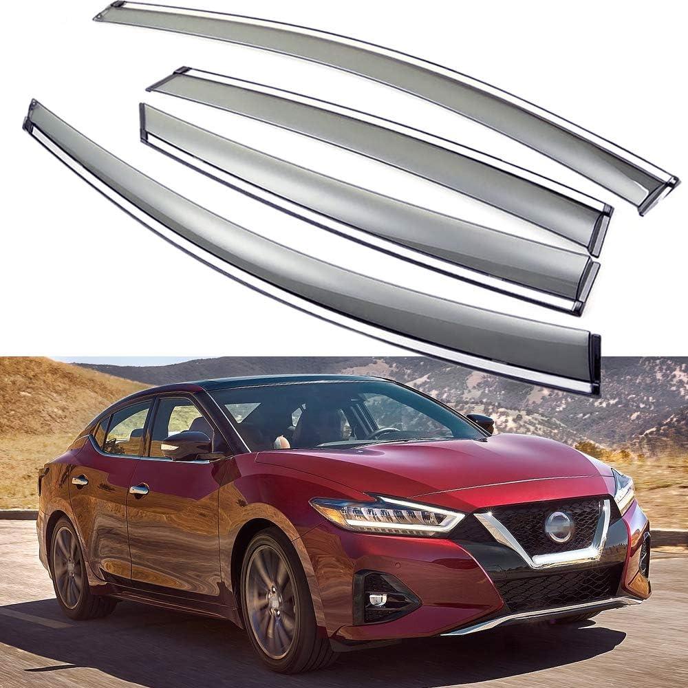 Car Window Visor Vent Shade Deflector Sun/Rain Guards J6605