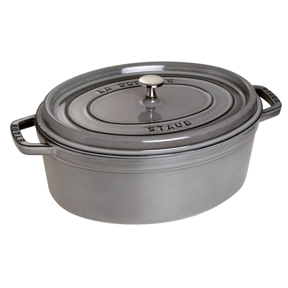 Cast Iron 1 qt. Oval Cocotte Graphite Grey R804