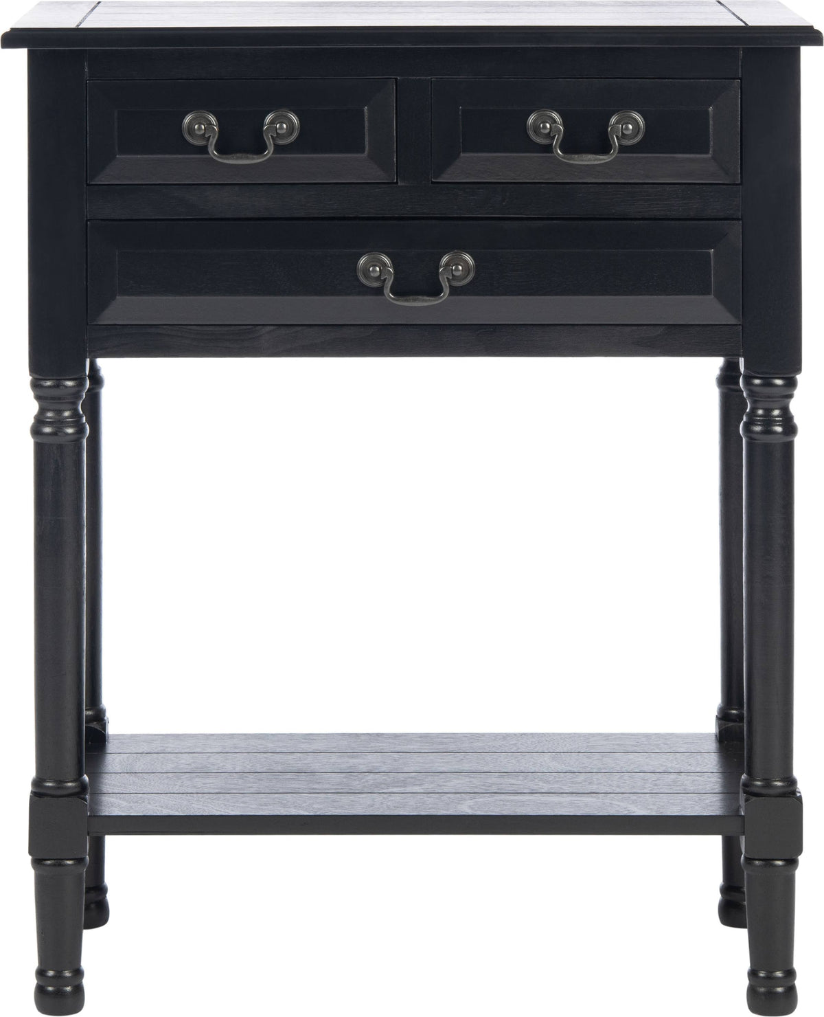 Black 3 Drawer Console Table E2087