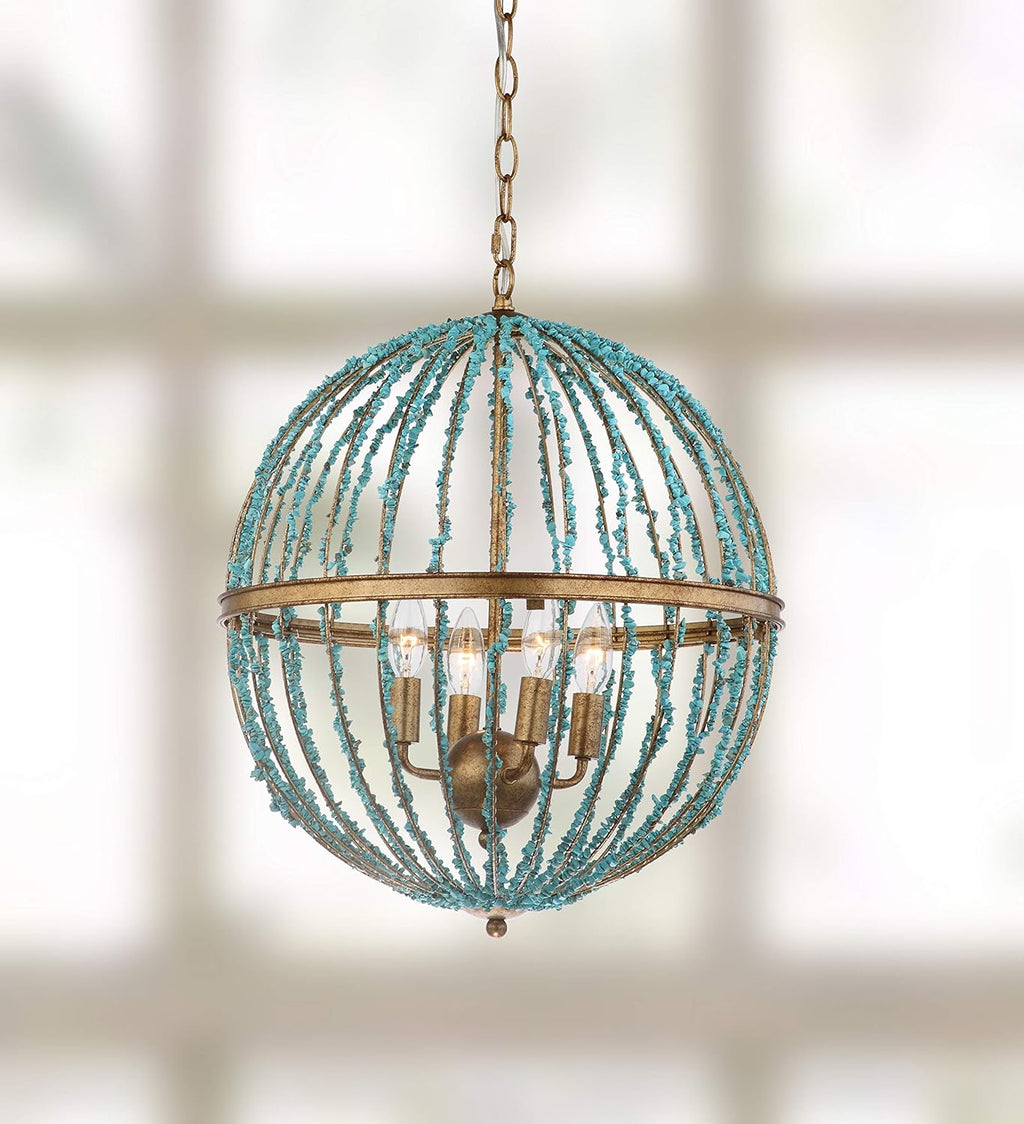 Blue Chandelier T7505