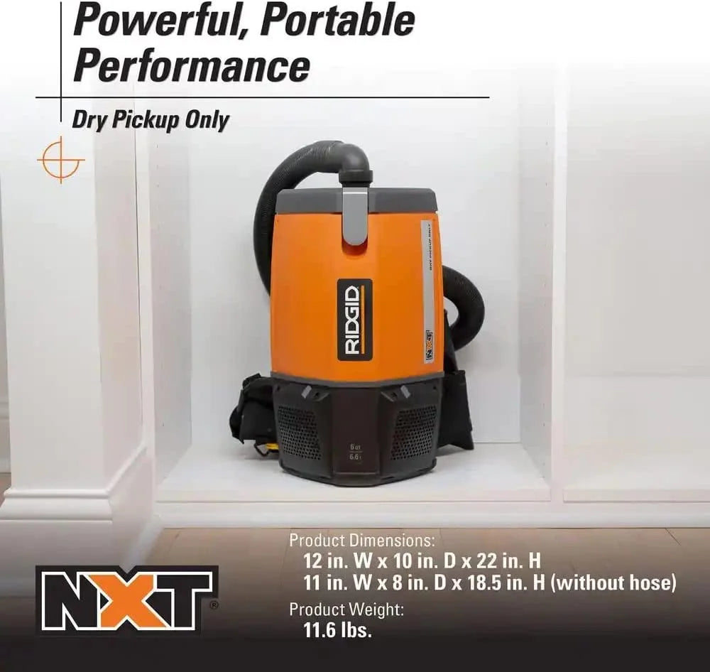 6 Qt. Backpack Vacuum Cleaner with Filters Z1150