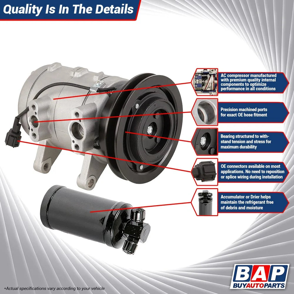 AC Compressor with A/C Drier T6442