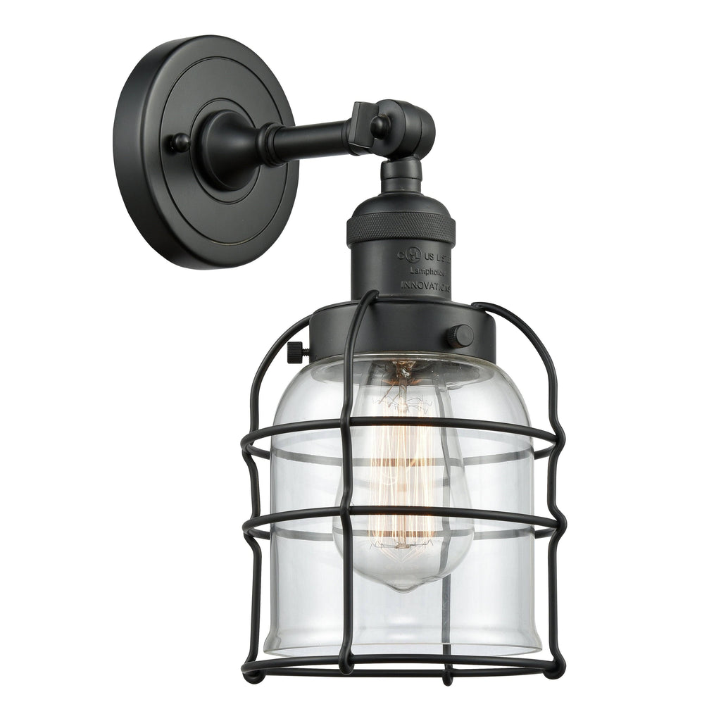 Small Bell Cage 1 Light Sconce A33519