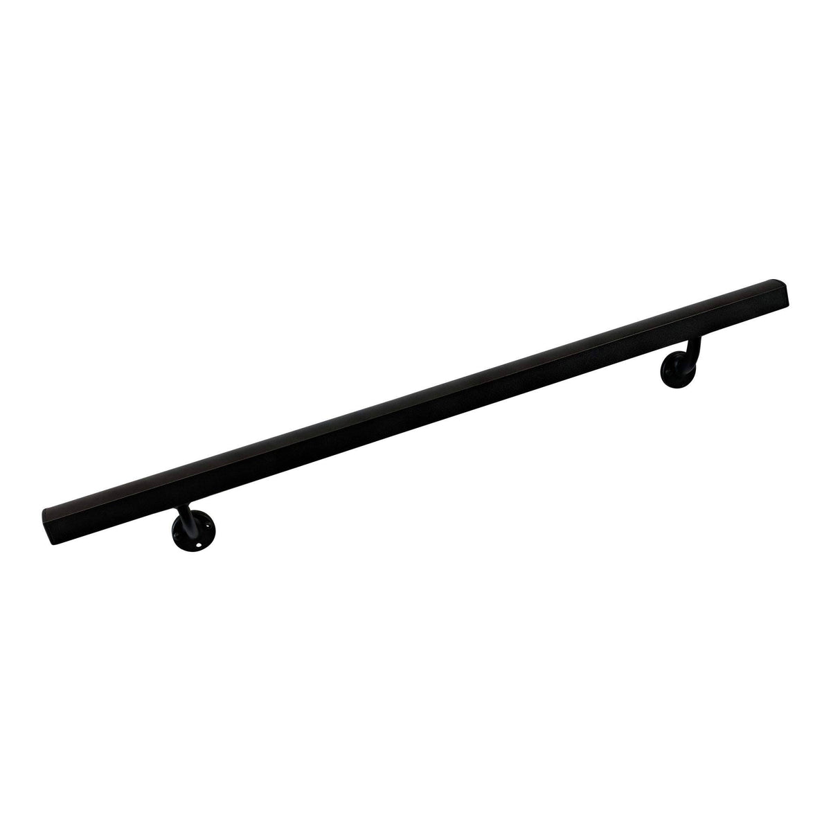 Aluminum Wall Handrail with Mounts, 12& Length, Black Sand B192327