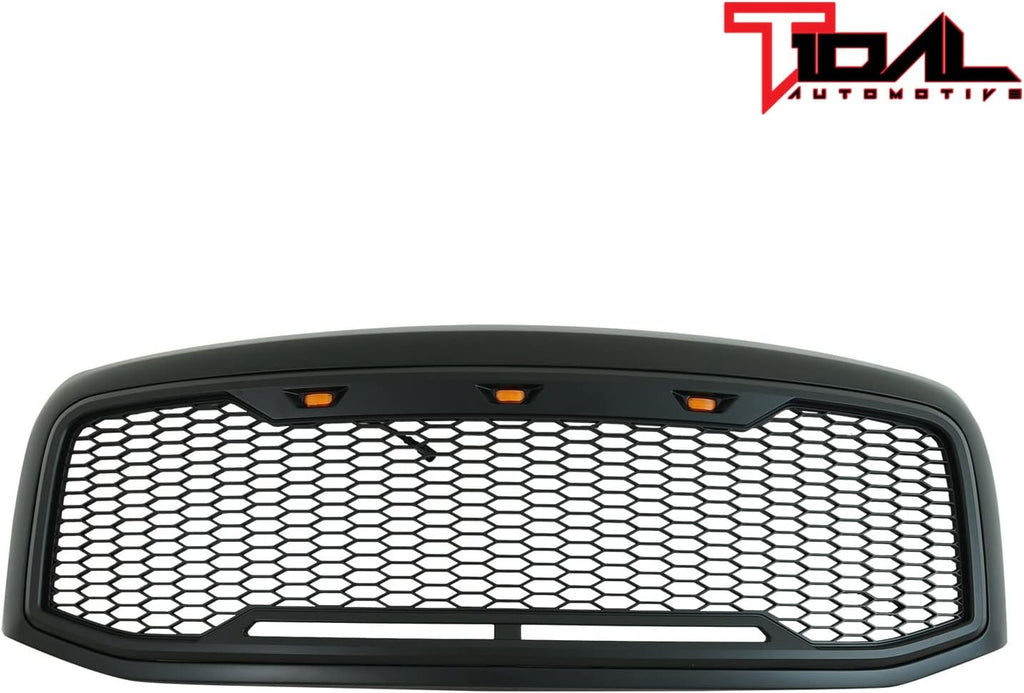 ABS Grille with Amber LED Lights Matte Black L96887