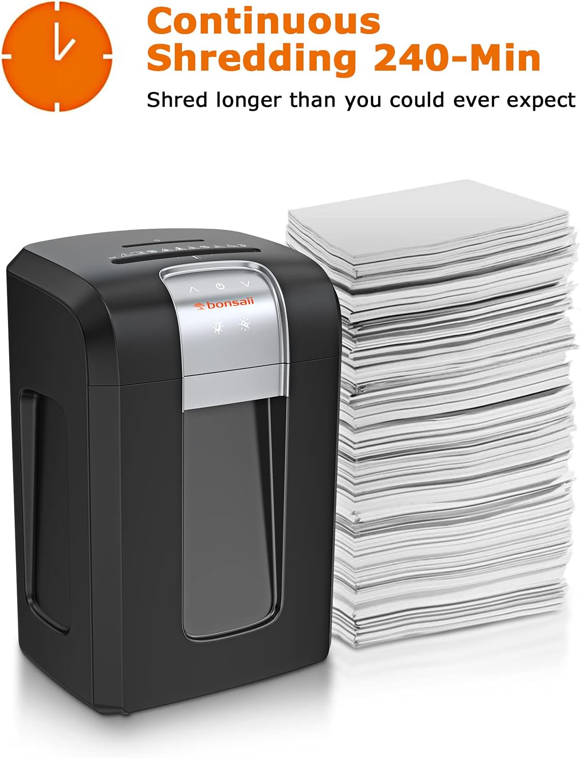 Black 18-Sheet Cross-Cut Paper Shredder with 7.9 Gallons Pullout Wastebasket H921