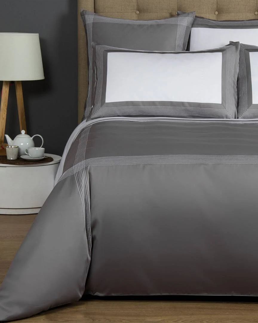 King Slate Gray Duvet Cover U5679
