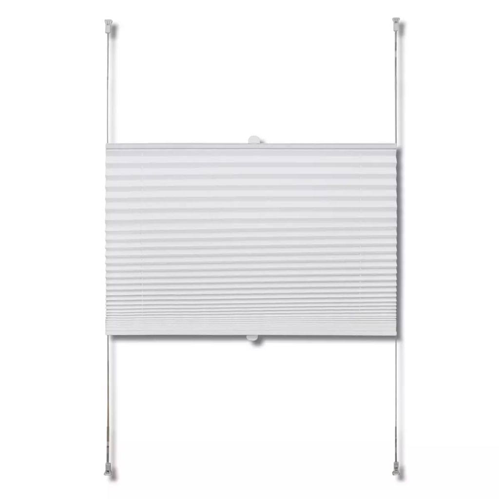 White Pleated Blind 110x100cm S231