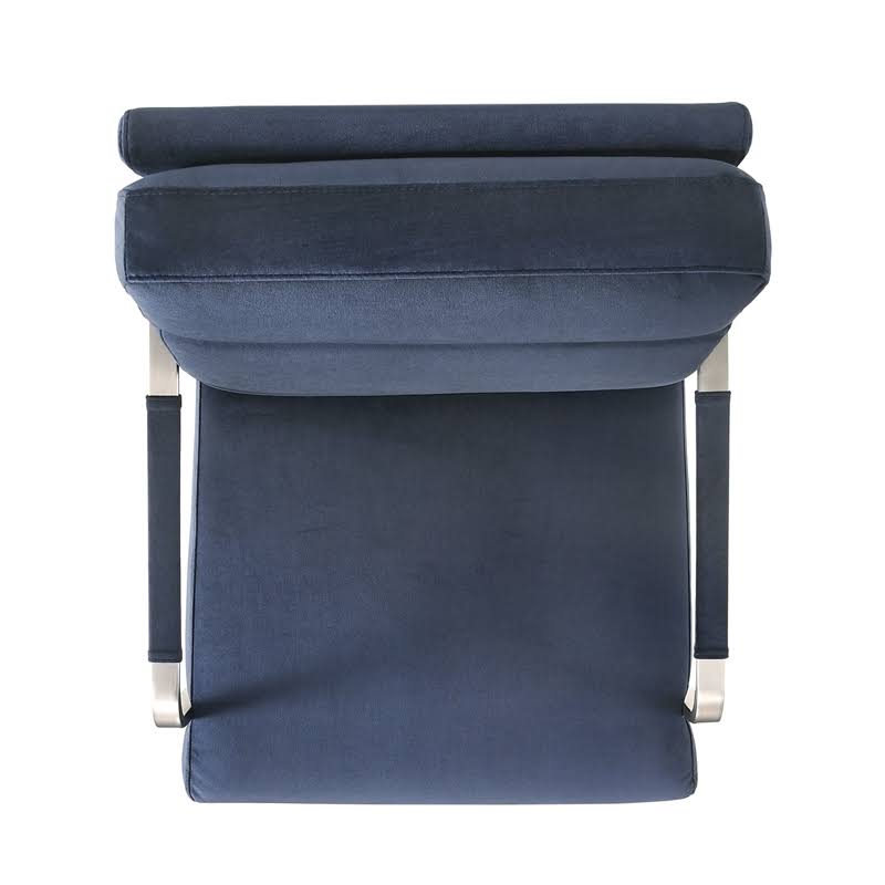 Blue Swivel Accent Chair Y5795