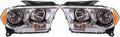 Halogen Headlight Driver and Passenger Side with Bulbs D421327