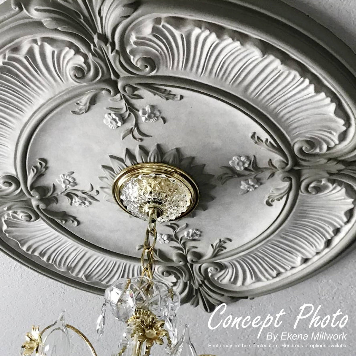 24x22OD x 3x22P Ceiling Medallion Hand-Painted X67823